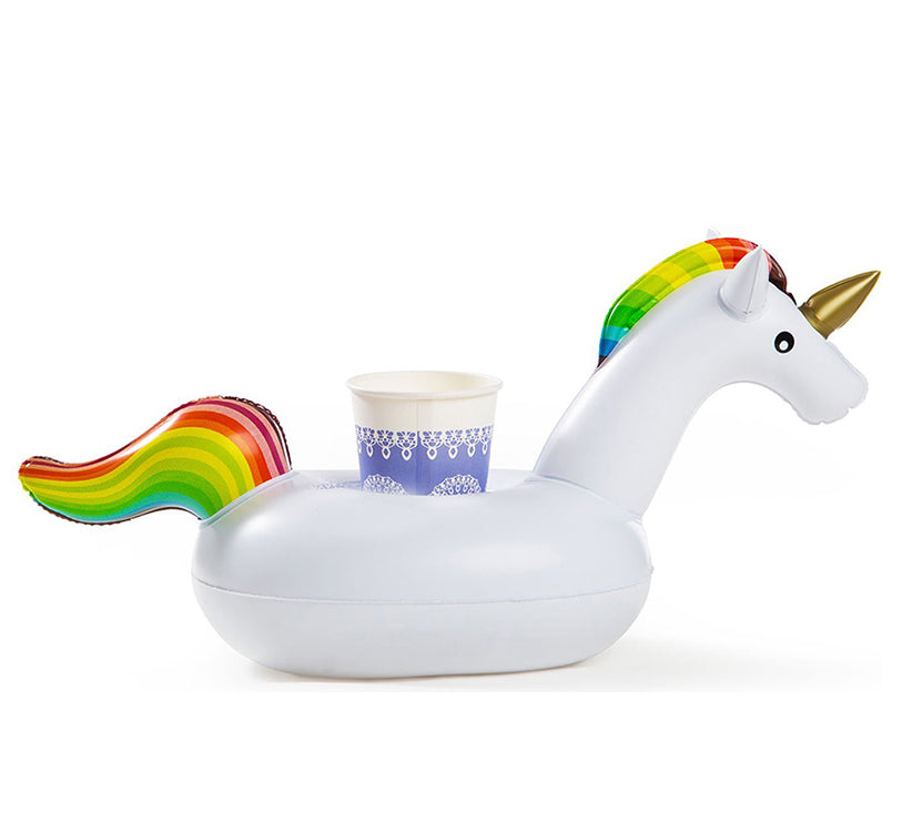 Unicorn Rainbow Mini Inflatable Floating Cup (Set of 2)