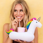 Unicorn Rainbow Mini Inflatable Floating Cup (Set of 2)