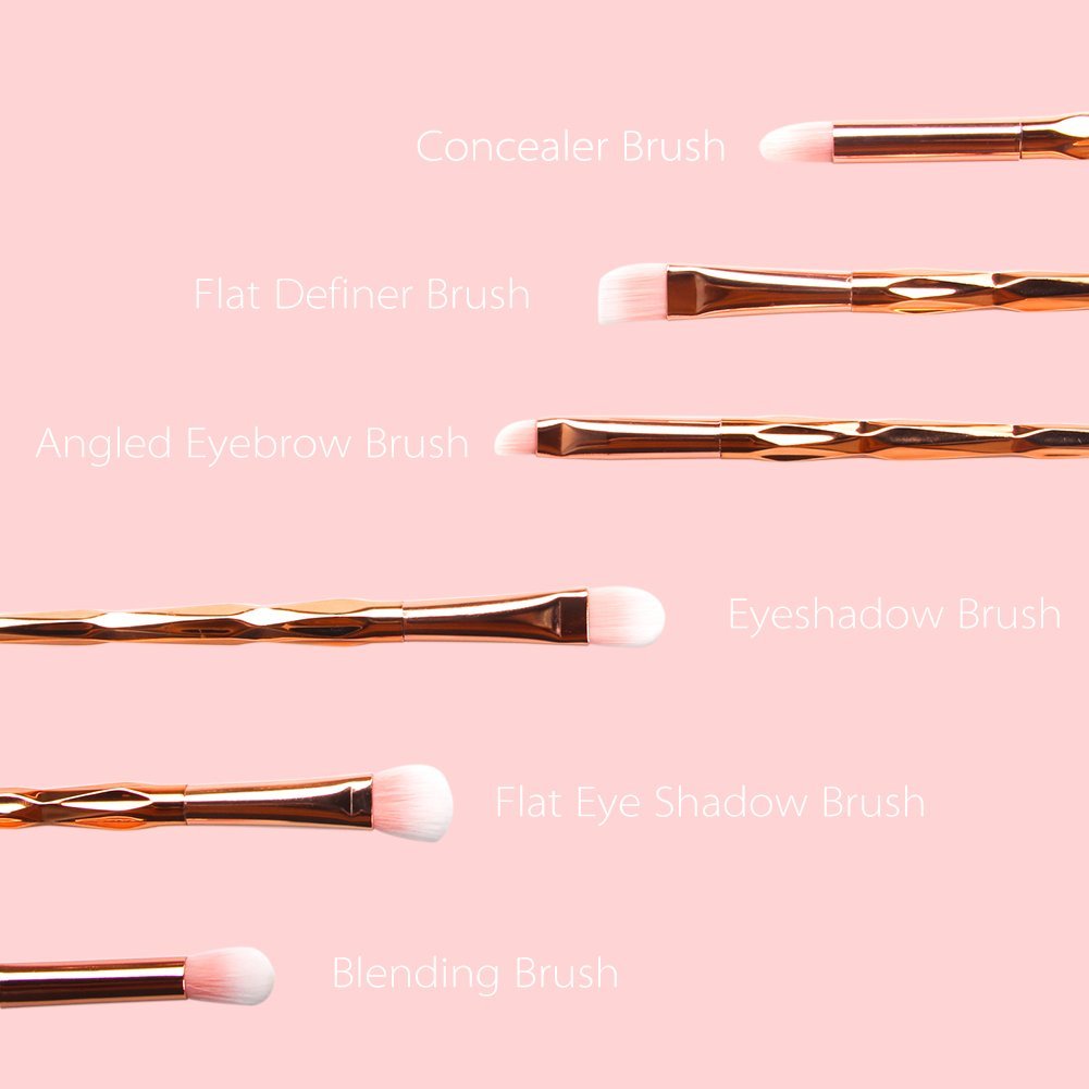 Unicorn Rose Gold Makeup Brushes Set