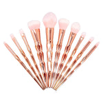 Unicorn Rose Gold Makeup Brushes Set