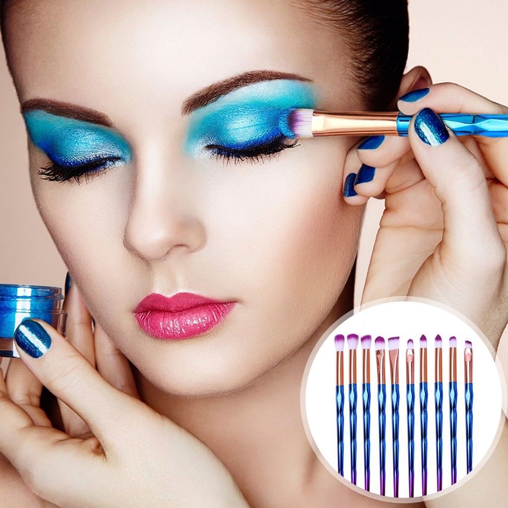 Unicorn Rainbow Makeup Brushes Set
