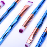 Unicorn Rainbow Makeup Brushes Set
