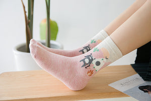Cute Animals Assorted Colors (5 Pairs)