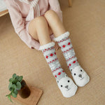 Thick Double Warm Non-slip Cute Bear Socks