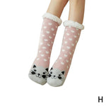 Thick Double Warm Non-slip Cute Cat Socks