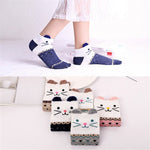 Cute Cat Kids Cotton Socks (5 pairs)