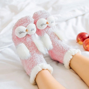 Cute Animal Winter Velvet Warm Soft Socks