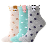 Kawaii Animal Hanging Socks Set 3  (3 pairs)