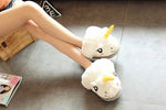 Winter Warm Slippers Plush unicorn Slippers
