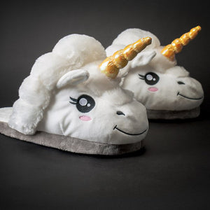 Winter Warm Slippers Plush unicorn Slippers