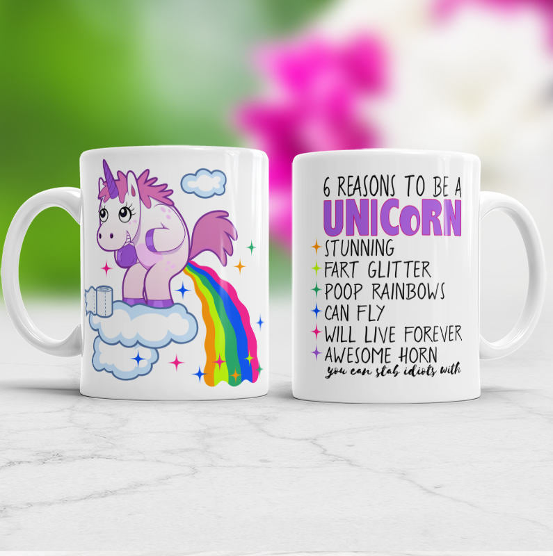 Unicorn Rainbow Pooping Mug