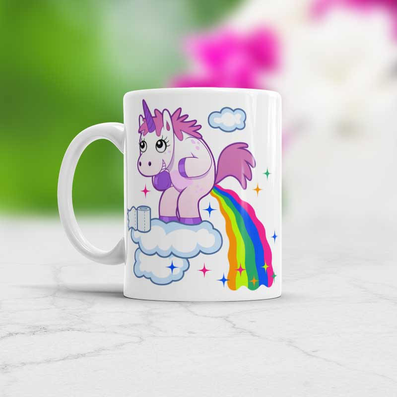Unicorn Rainbow Pooping Mug