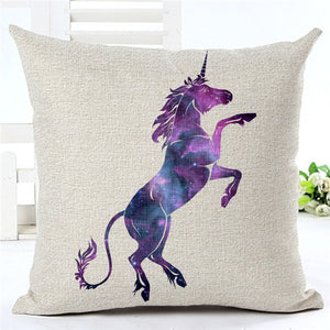 Unicorn Colorful Decorative Pillow Case