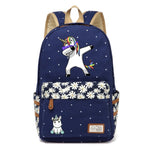 Kawaii Unicorn Blue Backpack
