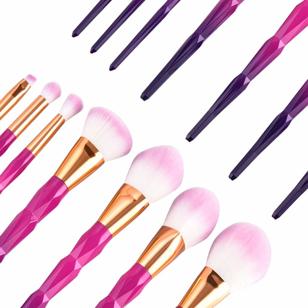 Unicorn Pink Diamond Makeup Brushes Set