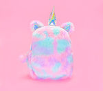 Unicorn Plush Rainbow Backpack