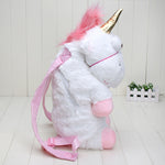 Fluffy Unicorn Plush Backpack