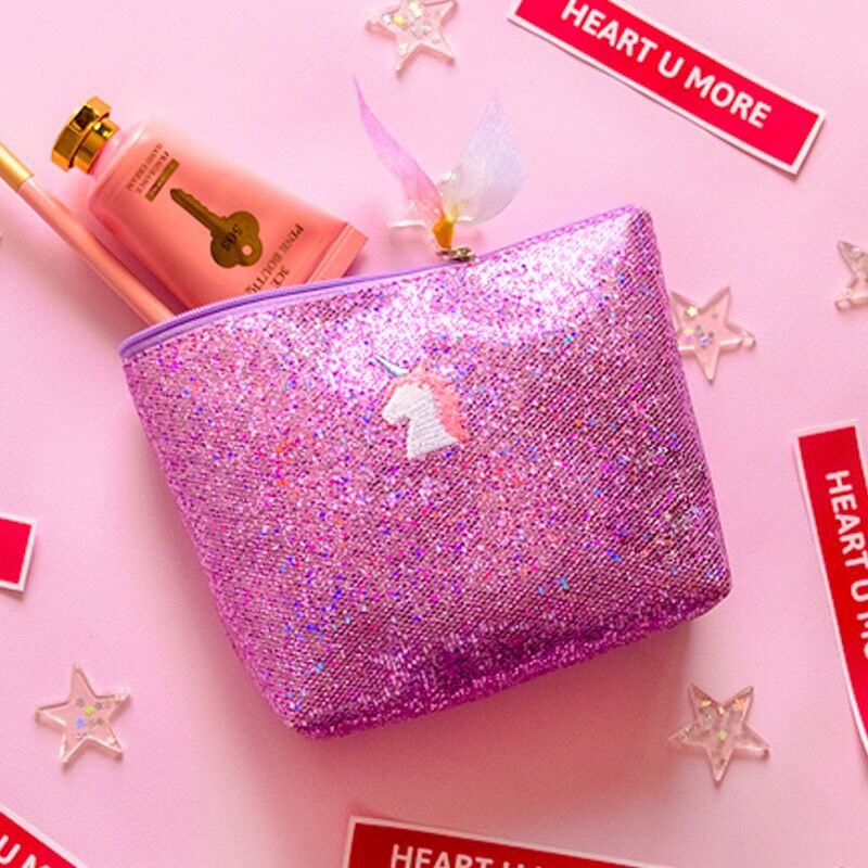 Unicorn Magical Make up Cosmetic Bag