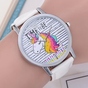 Delicate Unicorn Leather Watches