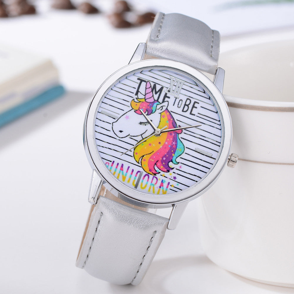 Delicate Unicorn Leather Watches