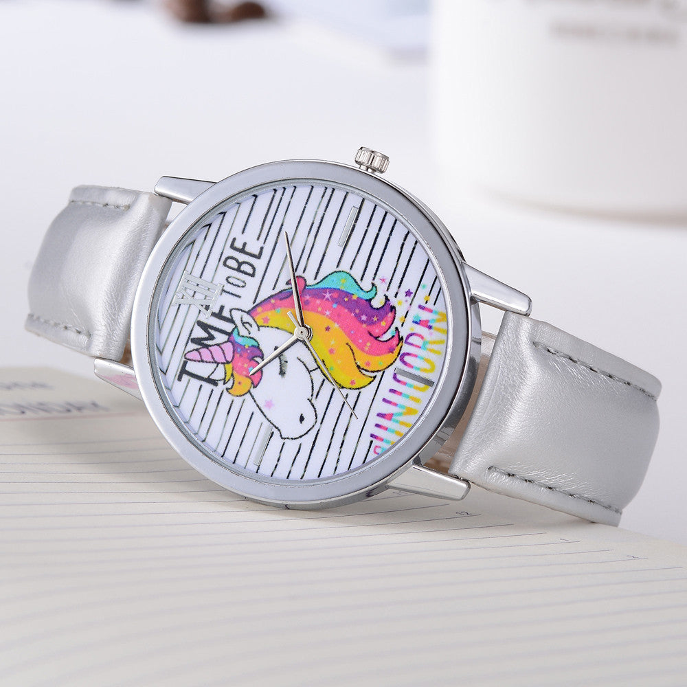 Delicate Unicorn Leather Watches
