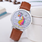 Delicate Unicorn Leather Watches