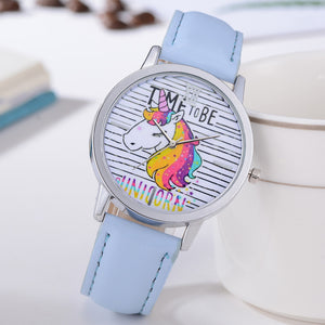 Delicate Unicorn Leather Watches