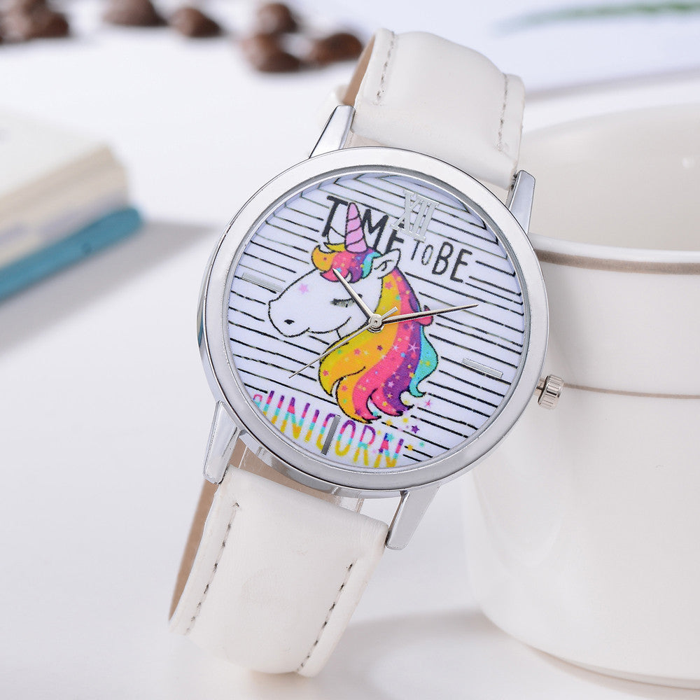 Delicate Unicorn Leather Watches