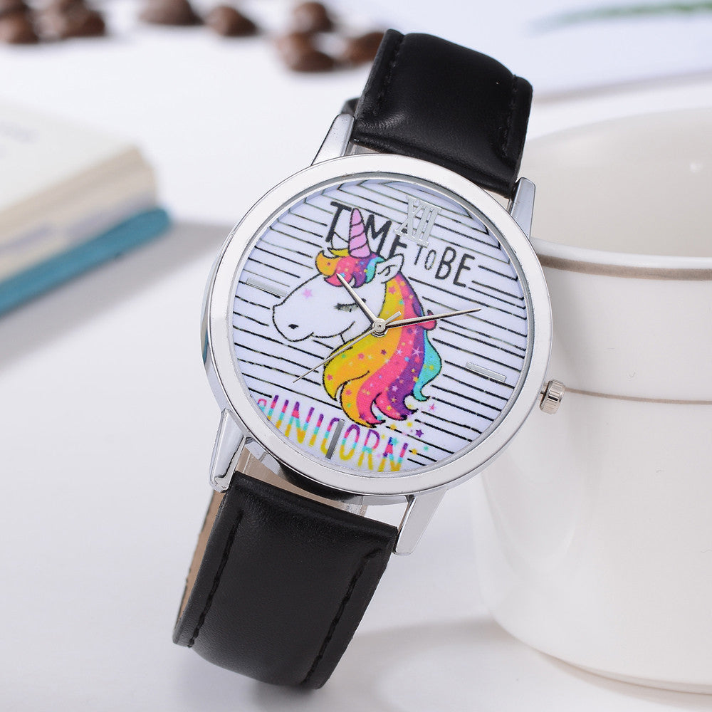 Delicate Unicorn Leather Watches
