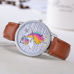 Delicate Unicorn Leather Watches