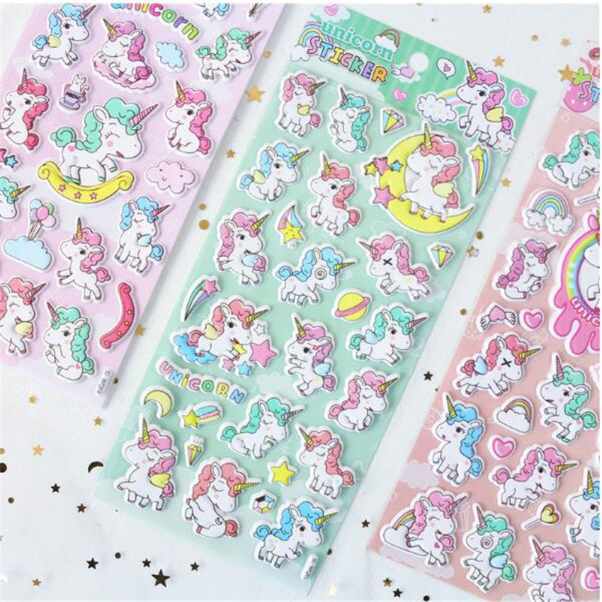 Unicorn 3D Decorative Stickers