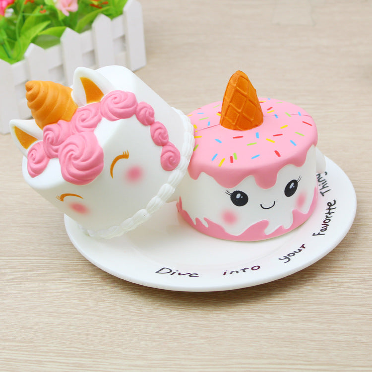 Cute Unicorn Cake Jumbo Squishy