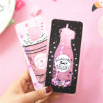 Unicorn Glitter Drink Phone Case for Samsung