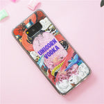 Unicorn Glitter Drink Phone Case for Samsung