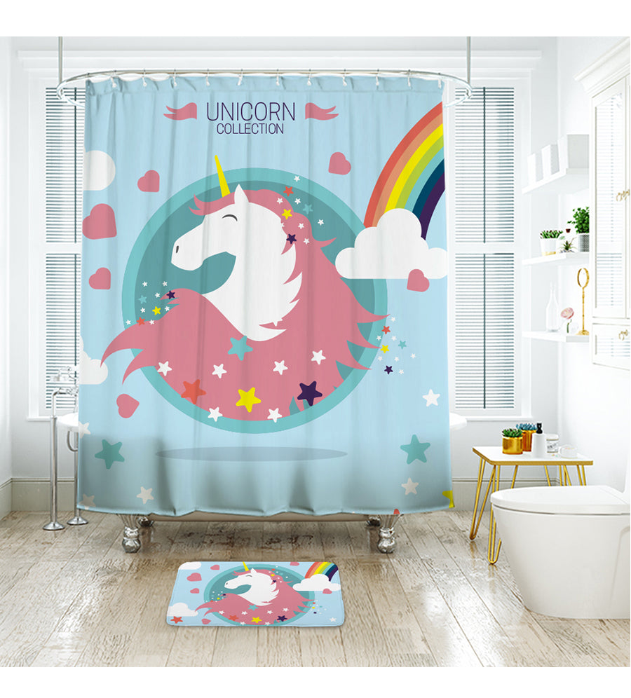 Unicorn Kids Shower Curtain