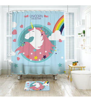 Unicorn Kids Shower Curtain