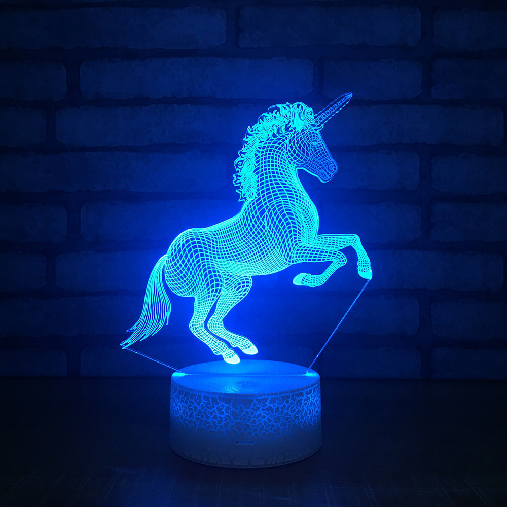 Unicorn 3D LED Night Light Multicolor