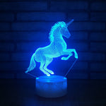 Unicorn 3D LED Night Light Multicolor