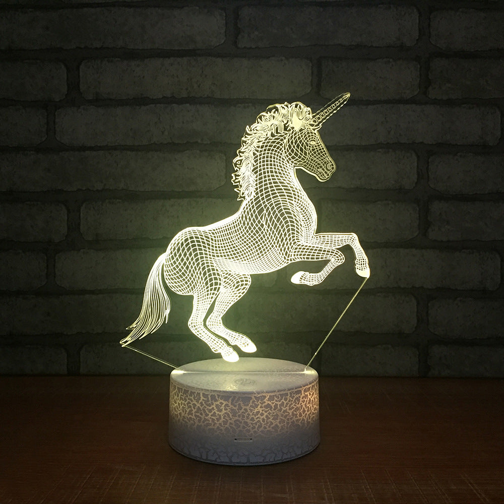 Unicorn 3D LED Night Light Multicolor