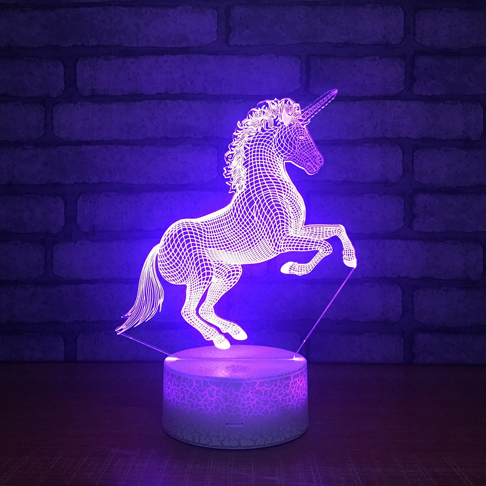 Unicorn 3D LED Night Light Multicolor