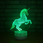 Unicorn 3D LED Night Light Multicolor