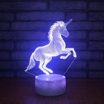 Unicorn 3D LED Night Light Multicolor