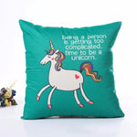 Unicorn Decorative Pillow Cover