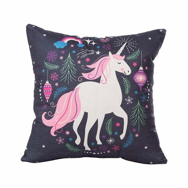 Unicorn Decorative Pillow Cover