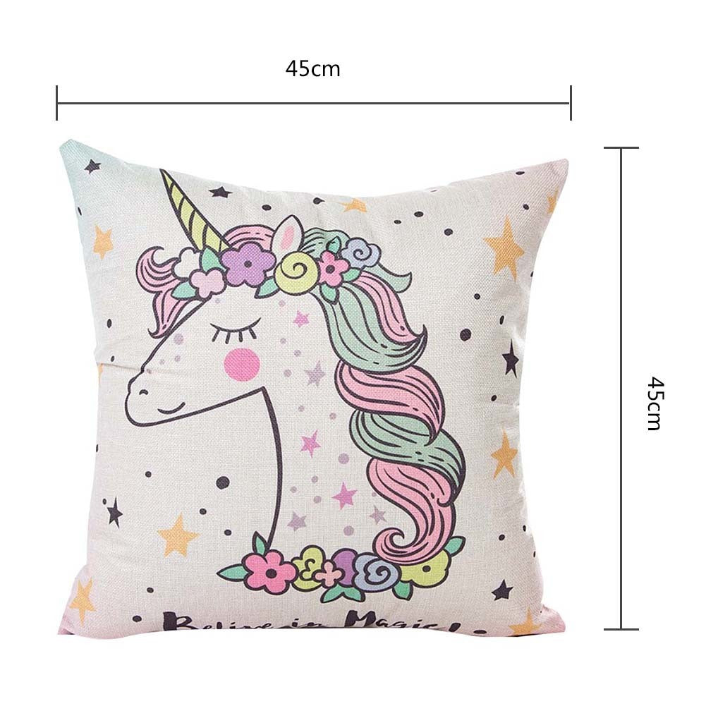 Unicorn Decorative Pillow Cover