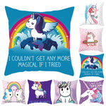 Kids at Heart Unicorn Rainbow Pillow Case
