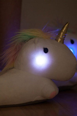 Unicorn - Rainbow Unicorn Slippers with Cute Glowing Light up