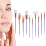 Unicorn Pearl White Makeup Brushes Set