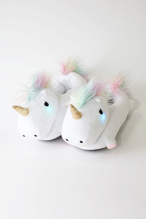 Unicorn - Rainbow Unicorn Slippers with Cute Glowing Light up