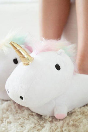 Unicorn - Rainbow Unicorn Slippers with Cute Glowing Light up